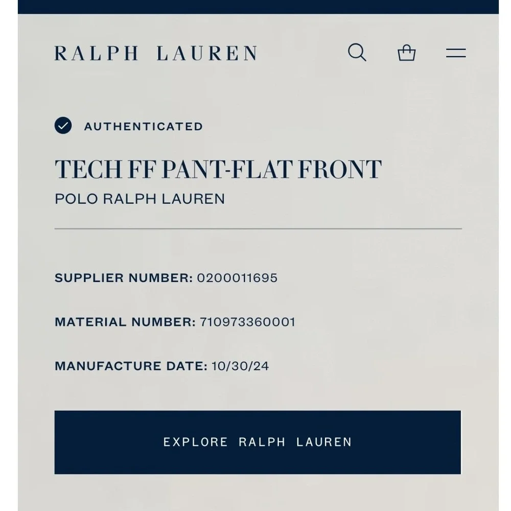 Polo Ralph Lauren excellent pre